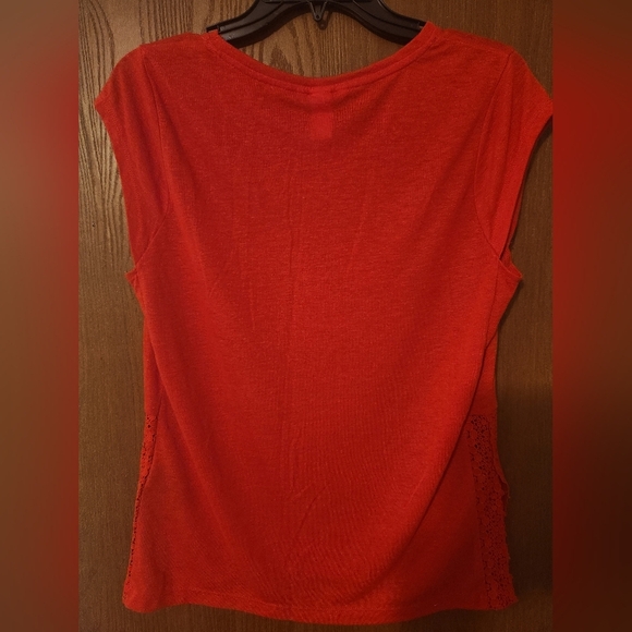 H&M Vibrant Red Short Sleeve Top - Picture 4 of 4